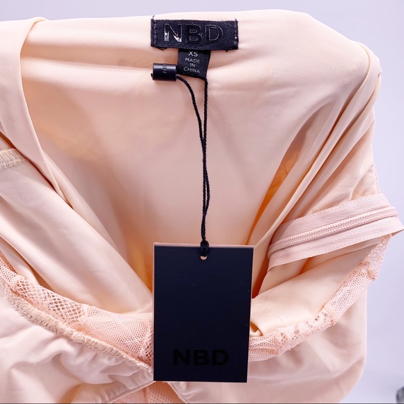 NEW NBD Libra Midi Dress in Nude Pink Sz XS - Picture 11 of 12